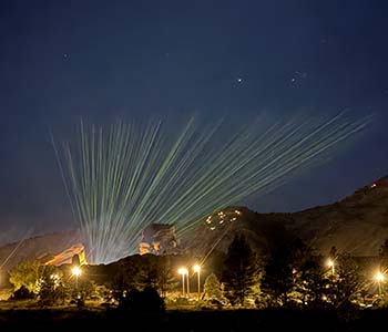 Concert Lights Red Rocks Park Morrison Colorado